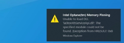 Ӣضȷ Win 10 2004 5¸»ᵼ Optane ڴ Bug